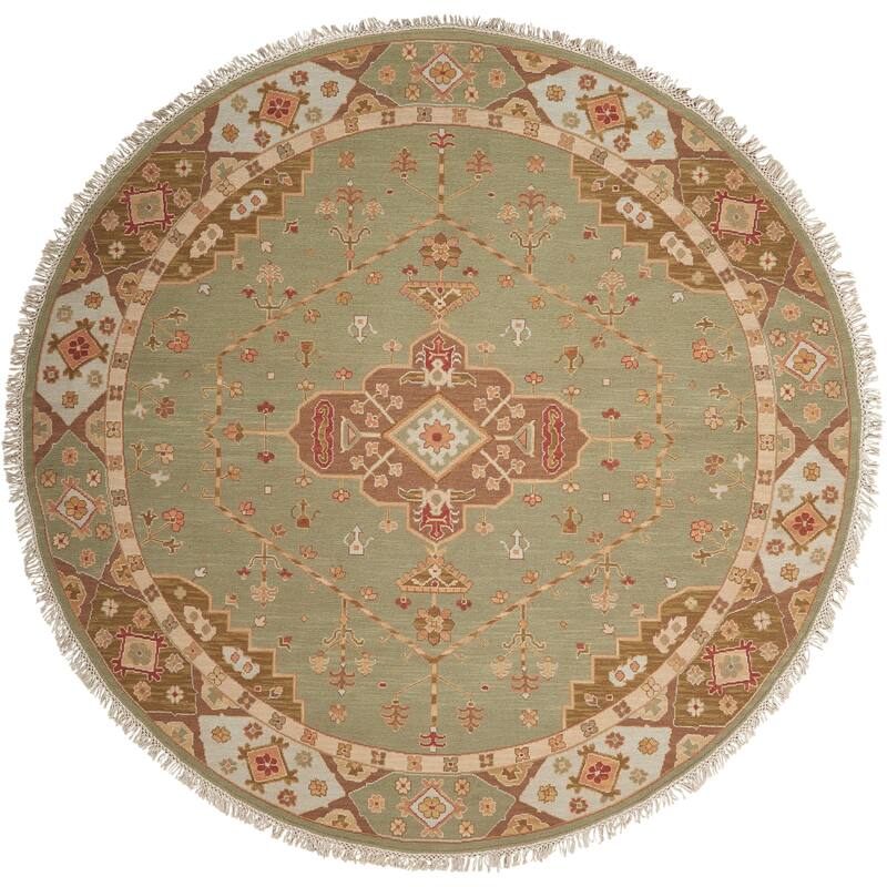 Nourison Nourmak Area Rug - Green - 8' Round - Round
