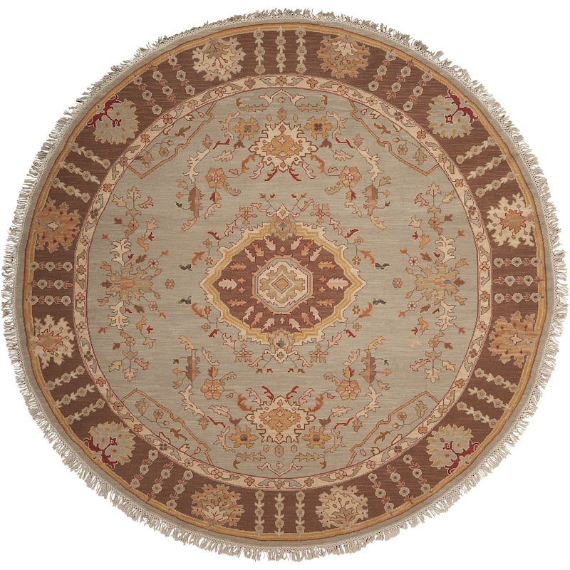 Nourison Nourmak Area Rug - 8' Round - Aqua - Round