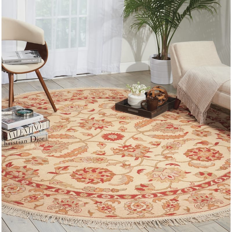 Nourison Nourmak Beige Area Rug (8' Round) - 8' Round