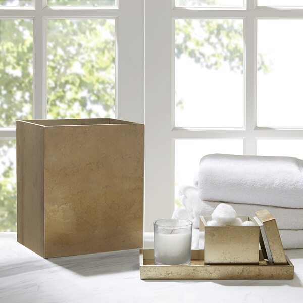 Madison Park Foil Wood 3 Piece Bath Accessory Set 2-Color Options