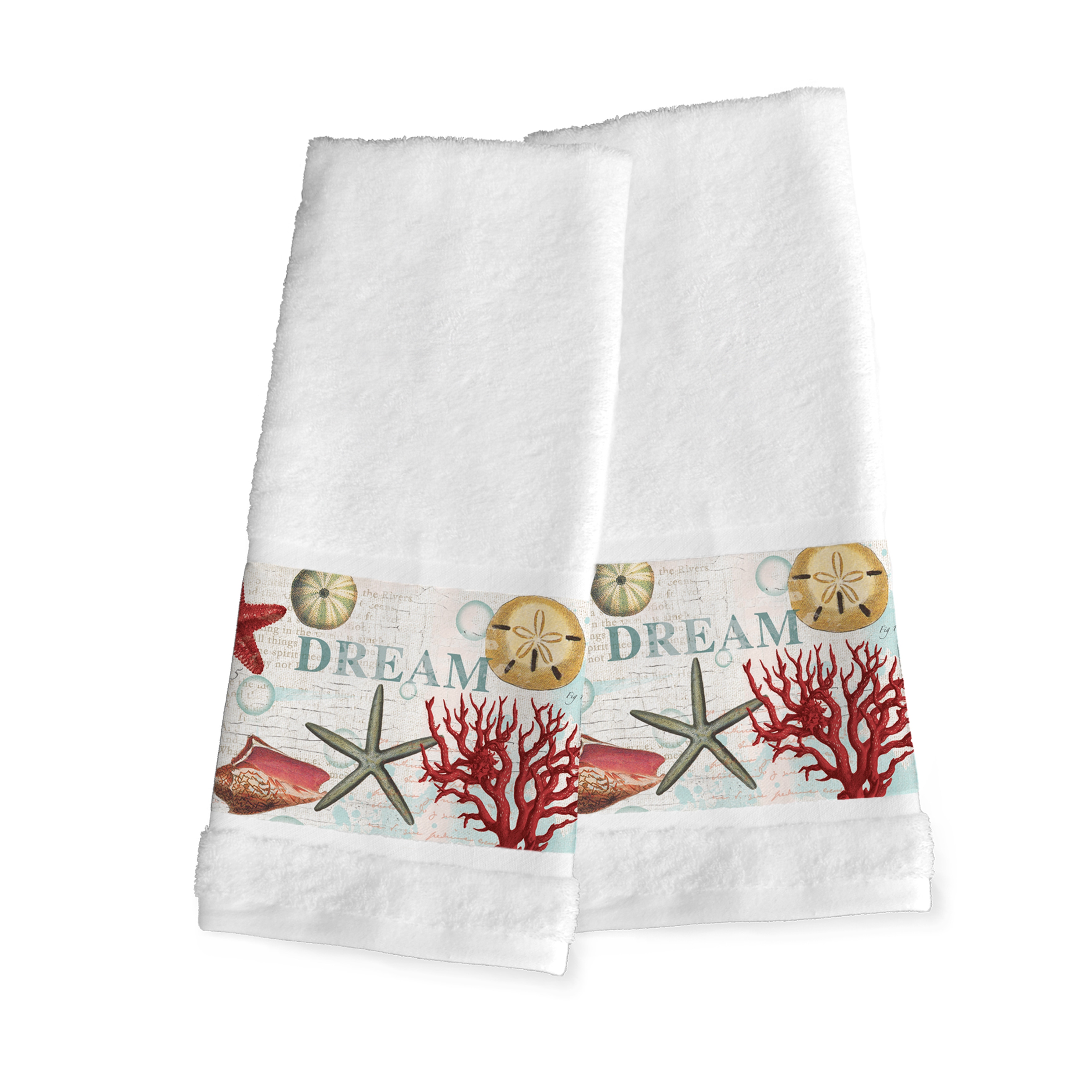 beach themed bathroom hand towels