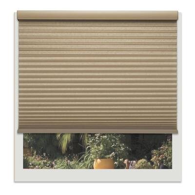 Linen Avenue Harvest Tan 56-inch to 57-inch Wide Custom Cordless Light FIltering Cellular Shade