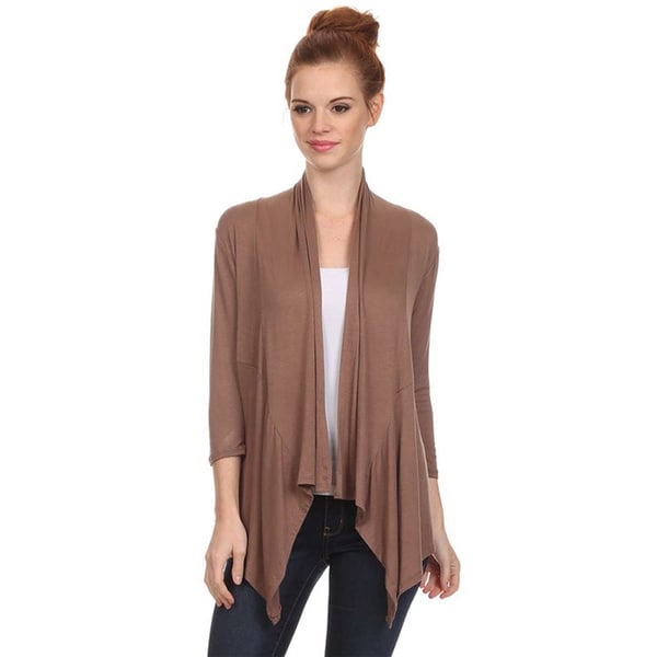 Women's Solid Rayon/Spandex Cardigan - Free Shipping On Orders Over $45 ...