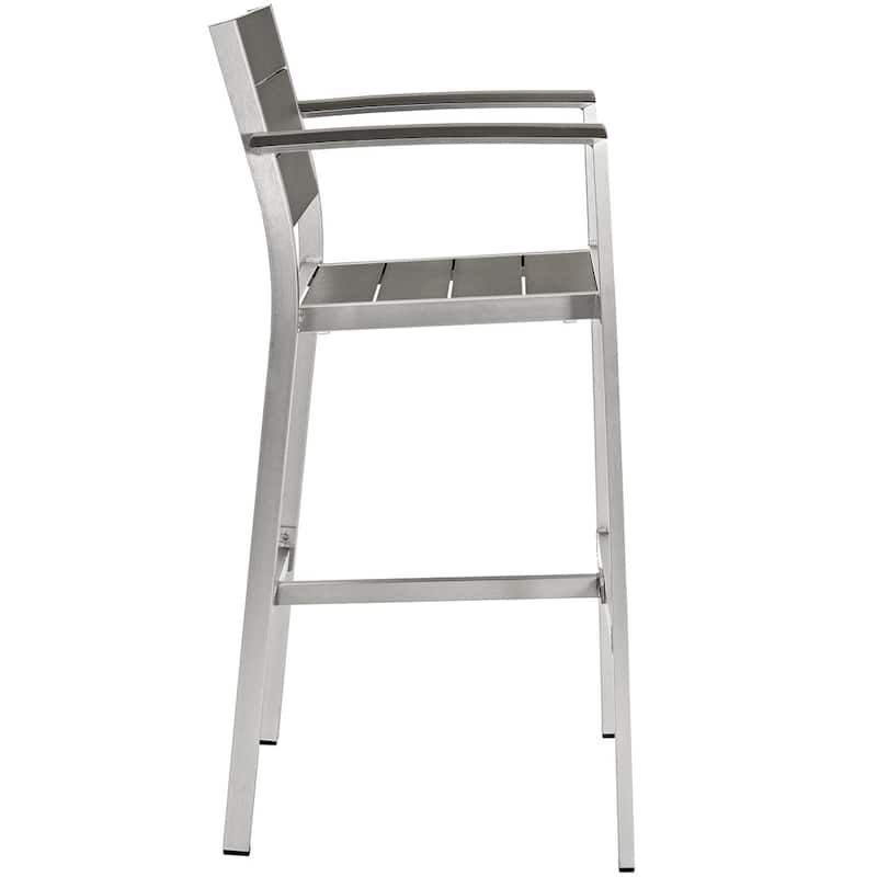 Beach Outdoor Aluminum Patio Bar Stool