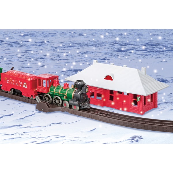 norman rockwell christmas train set