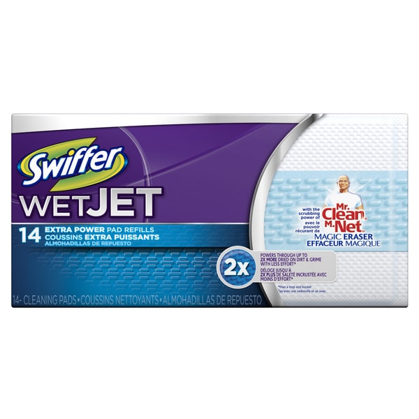 Swiffer Wetjet Pads With The Power Of Mr Clean Magic Eraser 20 Count by Swiffer 