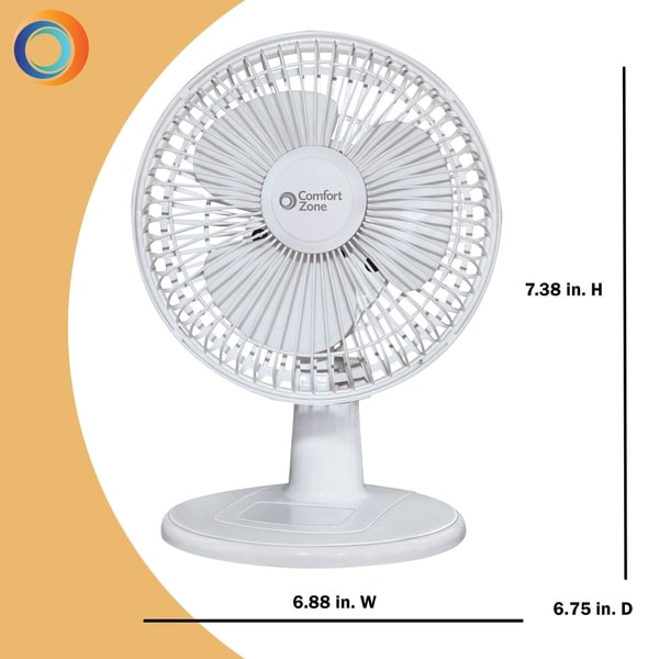 6 inch desk fan