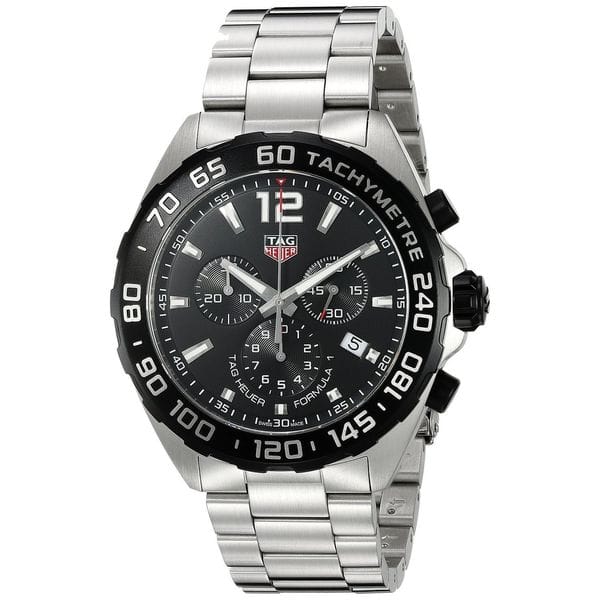Shop Tag Heuer Men S Caz1010 Ba0842 Formula One Chronograph Stainless Steel Watch Overstock 12485261