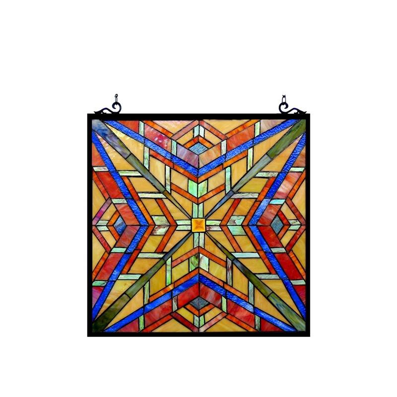 Chloe Tiffany Style Mission Design Window Panel/Suncatcher