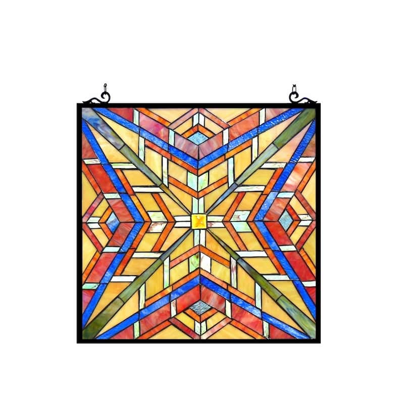 Chloe Tiffany Style Mission Design Window Panel/Suncatcher