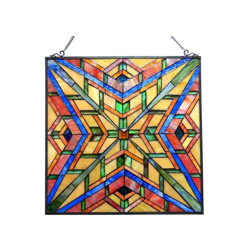 Chloe Tiffany Style Mission Design Window Panel/Suncatcher