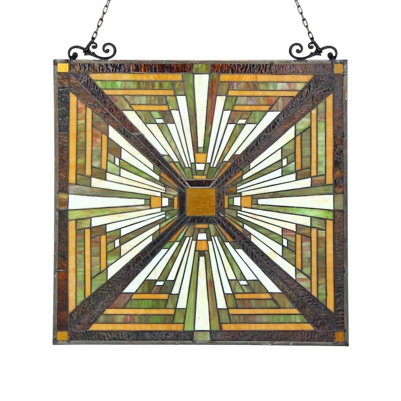 Chloe Tiffany Style Mission Design Window Panel/Suncatcher
