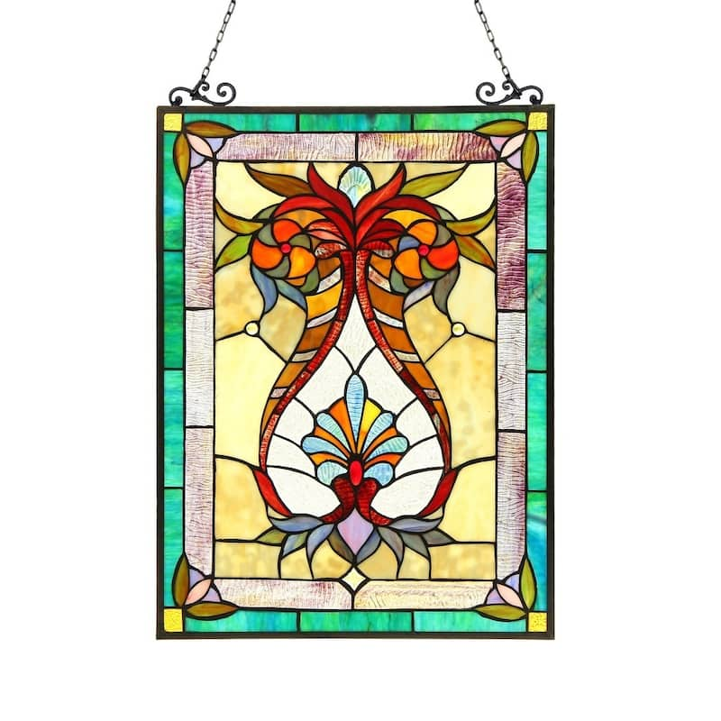 Chloe Tiffany Style Victorian Design Window Panel/Suncatcher