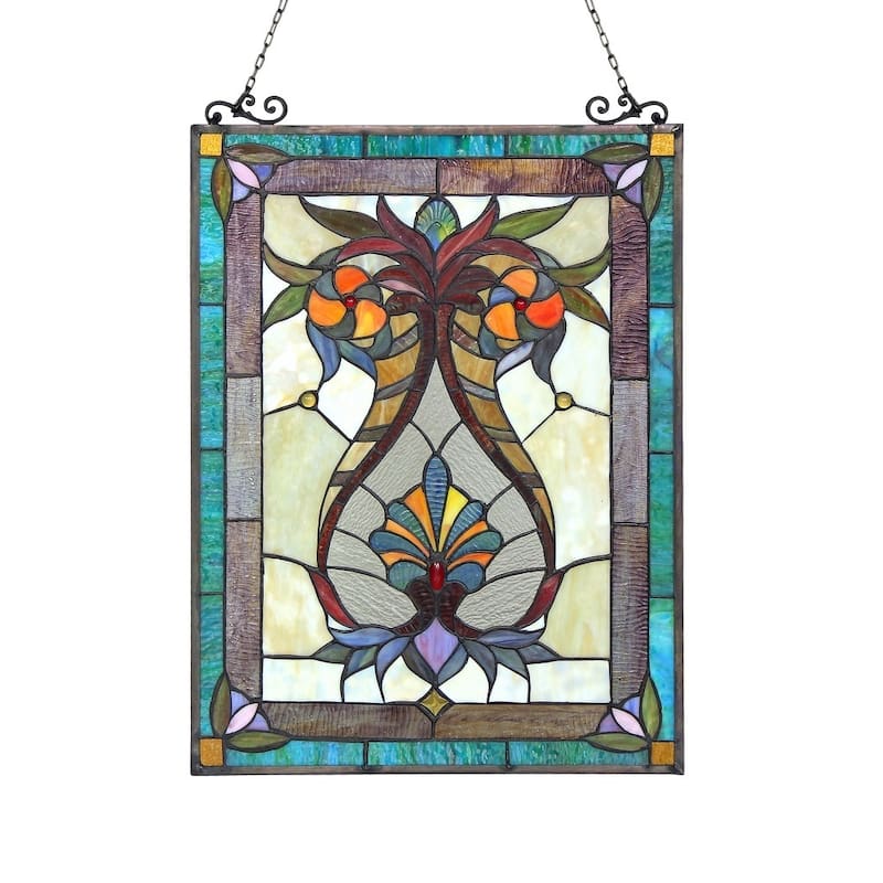 Chloe Tiffany Style Victorian Design Window Panel/Suncatcher