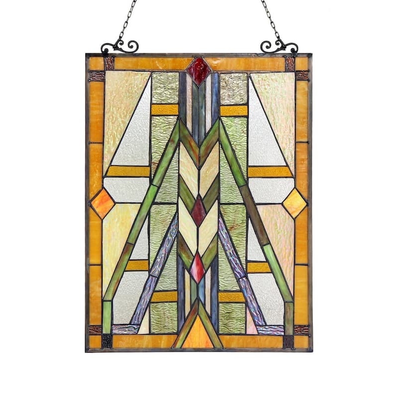 Chloe Tiffany Style Mission Design Window Panel/Suncatcher
