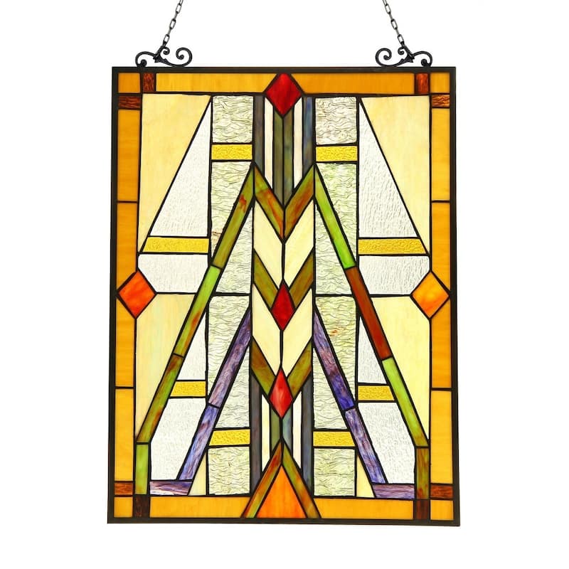Chloe Tiffany Style Mission Design Window Panel/Suncatcher