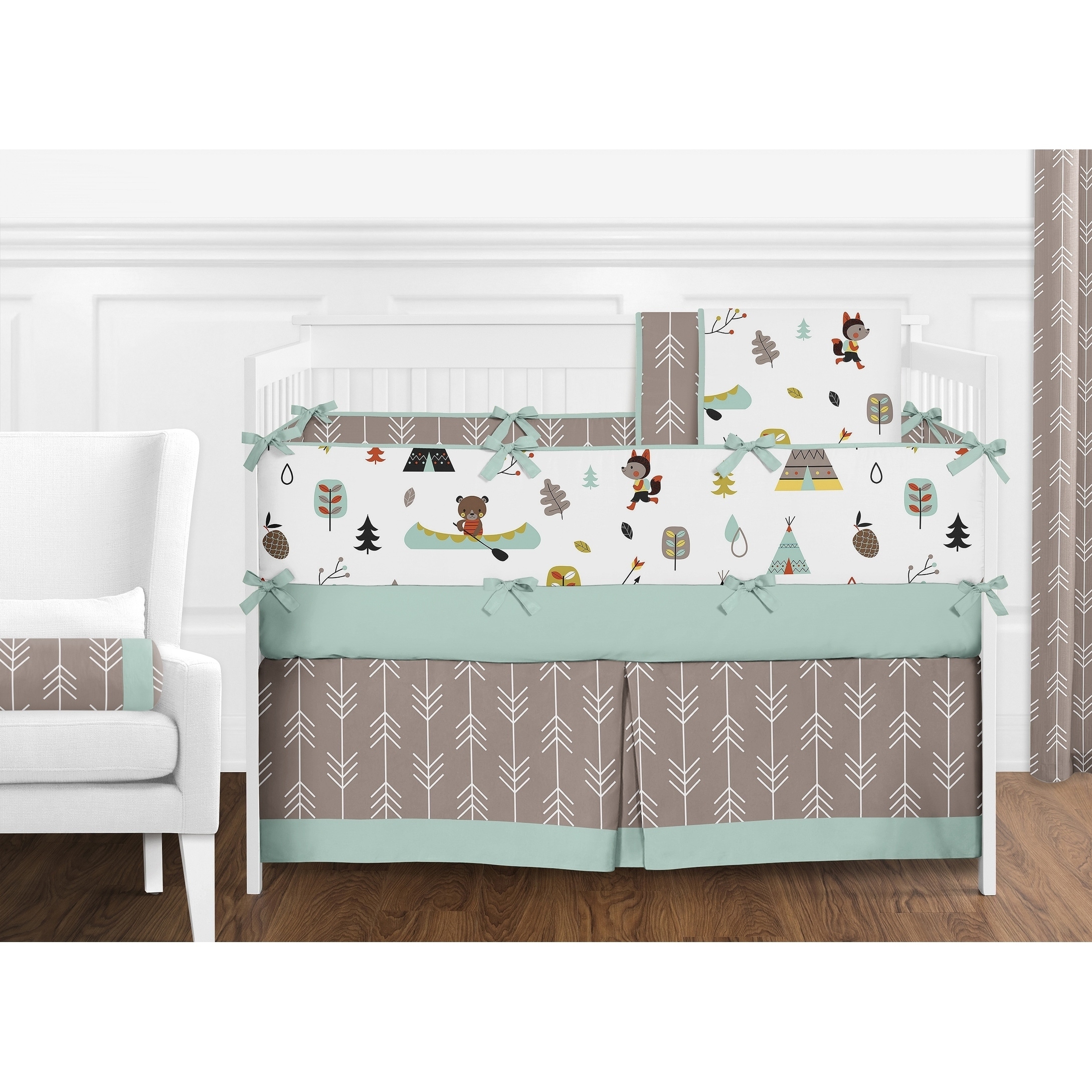 Sweet Jojo Designs Outdoor Adventure Collection Cotton 9 Piece Crib Bedding Set Overstock 12489049