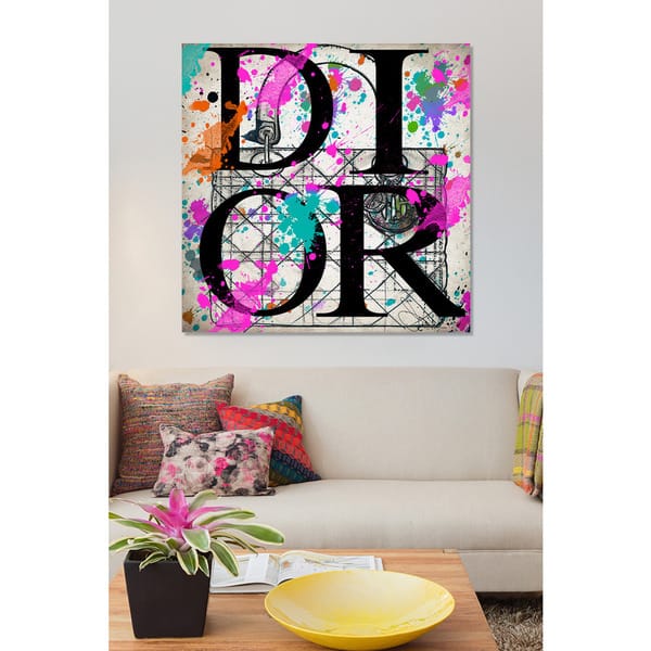 Shop By Jodi Oh My Dior Giclee Stretched Canvas Wall Art Overstock 12490032