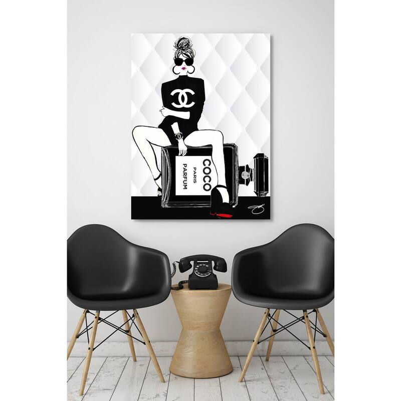 "Waiting For Chanel" Giclee Stretched Canvas Wall Art
