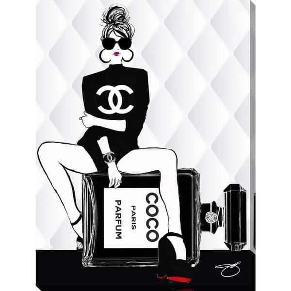 Coco Chanel Logo Canvas Wall Art