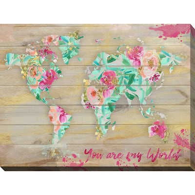 BY Jodi "You Are My World 1" Giclee Stretched Canvas Wall Art