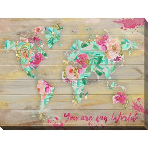 BY Jodi "You Are My World 1" Giclee Stretched Canvas Wall Art