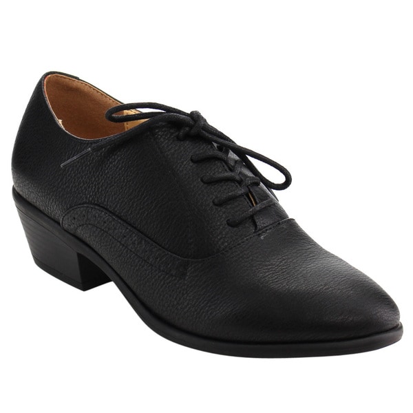 block heel oxfords