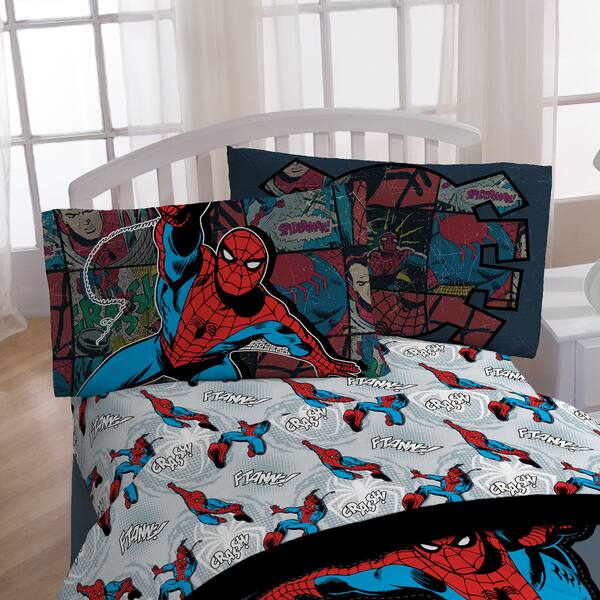 Marvel Spider Man Jump Kick Twin 5 Piece Bed In A Bag Marvel Spider Man Jump Kick Twin 5 Piece Bed In A Bag