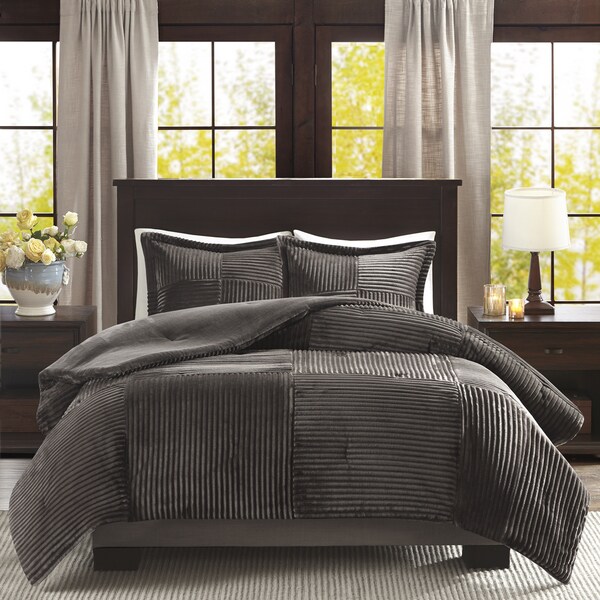 Carbon Loft Sterling Corduroy Plush Comfoter Mini Set