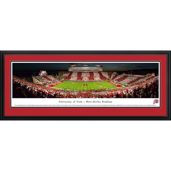 Blakeway Panoramas 'Utah Football 50-Yard Line' Framed Print