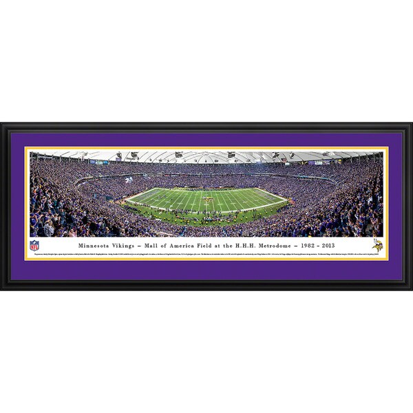 Blakeway Panoramas 'Minnesota Vikings - 50 Yard Line - Finale' Framed NFL Print