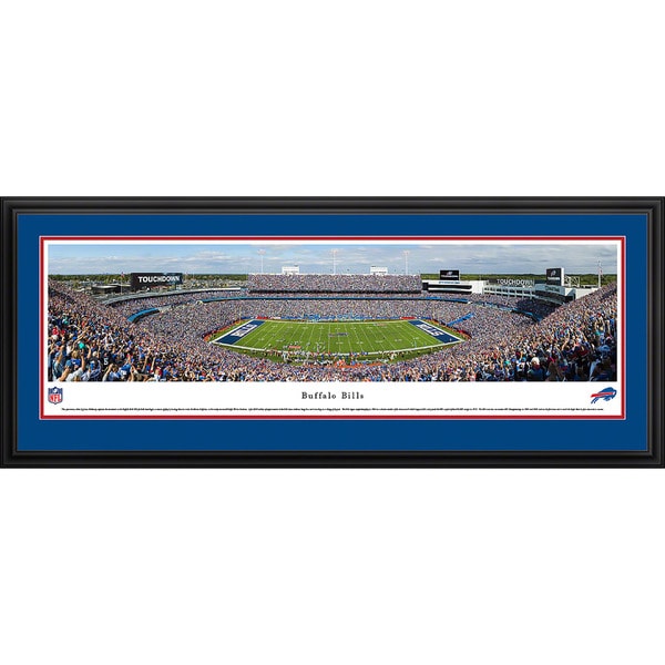 Blakeway Panoramas Buffalo Bills 50-yard Line NFL Framed Print
