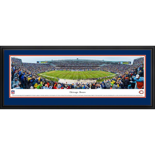 Blakeway Panoramas Chicago Bears 50 Yard Line Framed NFL Print