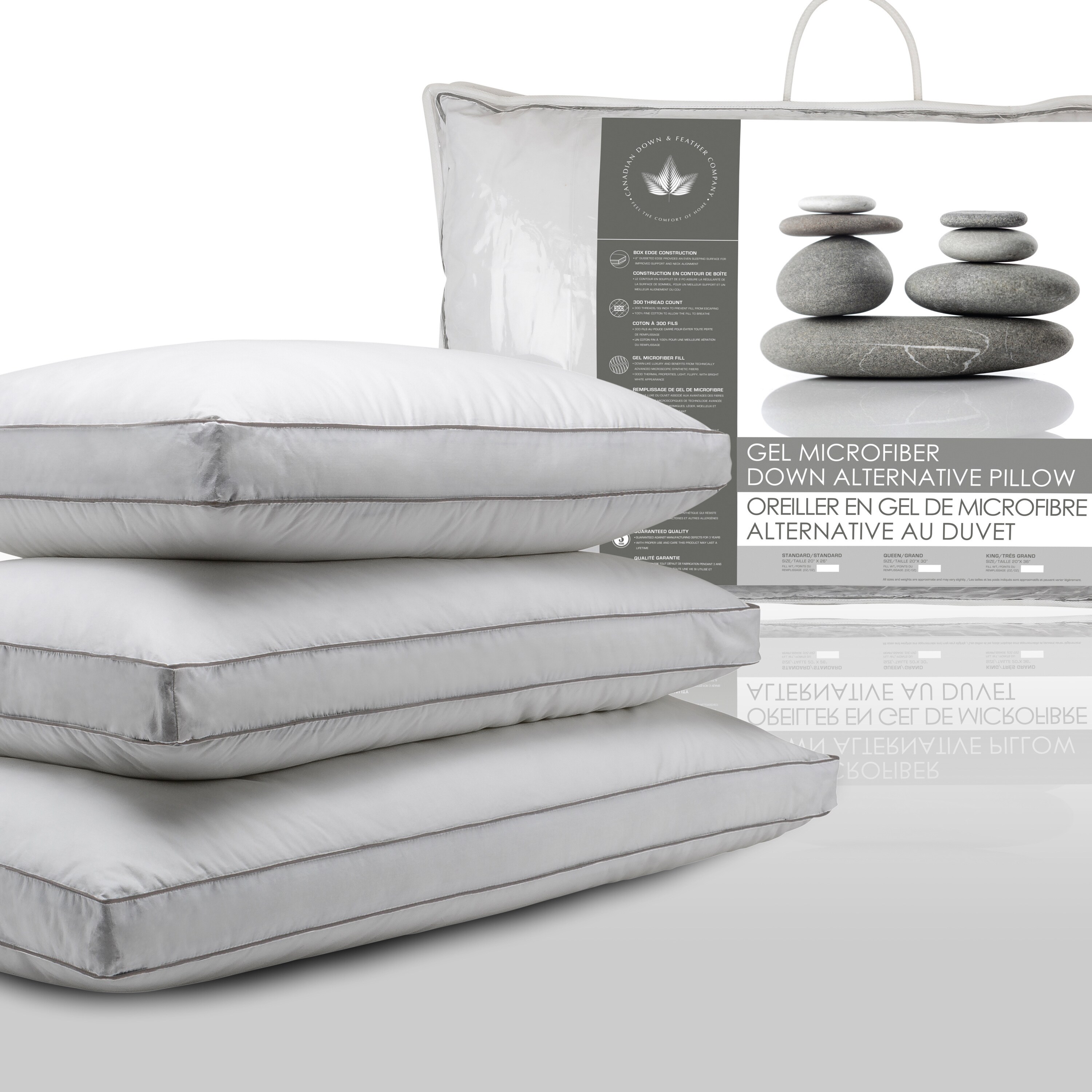 1/2/4x Luxury Feather & Down Box Pillows Cushion Extra Filled Washable FREE Gift 