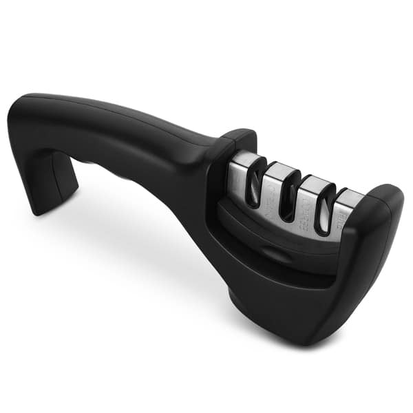 Shop Black Ceramic Tungsten Diamond 3 Stage Professional Knife Sharpener For Ceramic And Steel Knives On Sale Overstock 12493082