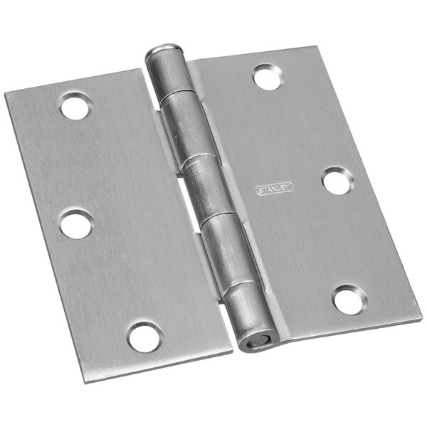Lot of Stanley 3.5/" x 3.5/" Square Satin Nickel Residential Door Hinges 12