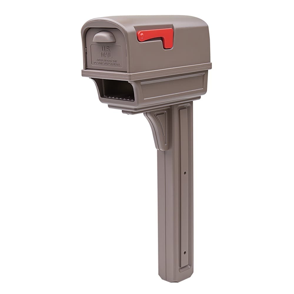 Solar Group GC1M Mocha All-In-One Mailbox & Post Combo