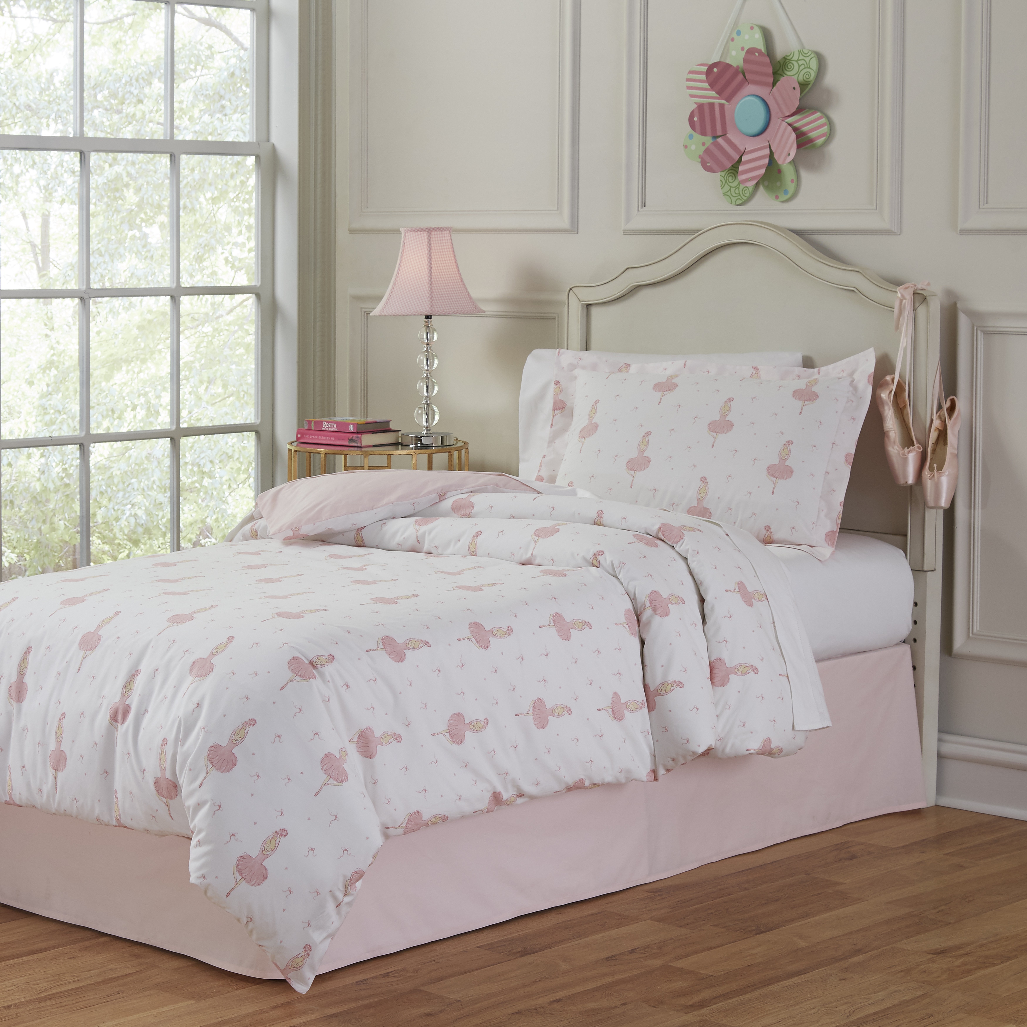 Shop Lullaby Bedding Ballerina Cotton 3 Piece Duvet Set On Sale