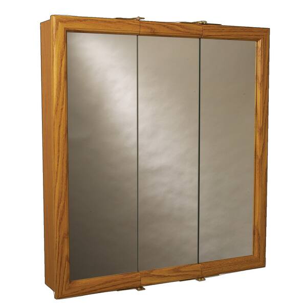 Zenith K30 Oak Framed TriView Mirror Medicine Bed Bath