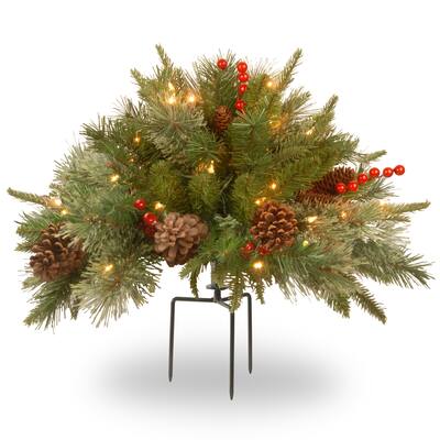 Battery-operated Warm White LED 18-inch Colonial Urn Filler - 18"