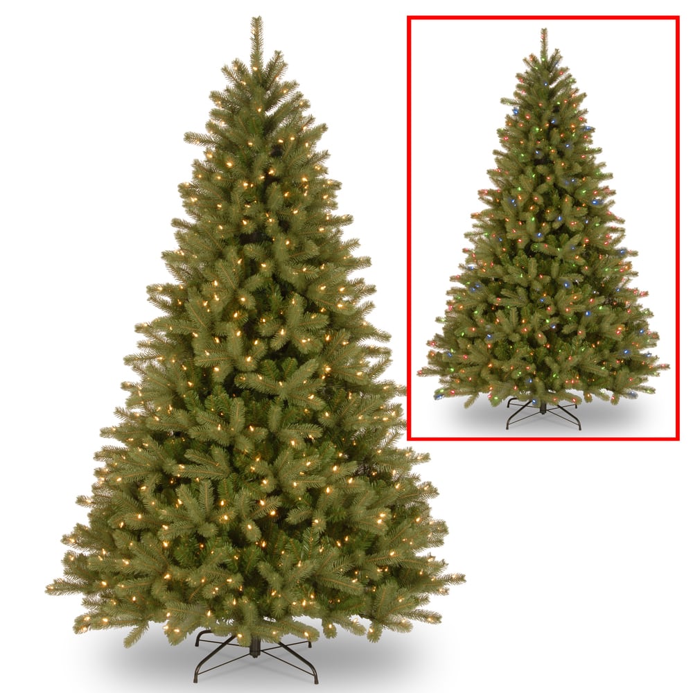 National Tree Company 7.5-foot Lakewood Spruce Tree with Dual Color LED Lights