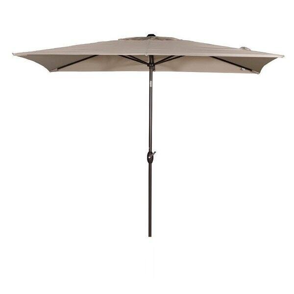 Shop Alpine Rectangular Patio Umbrella With Push Button Tilt And Crank By Havenside Home Overstock 12494397