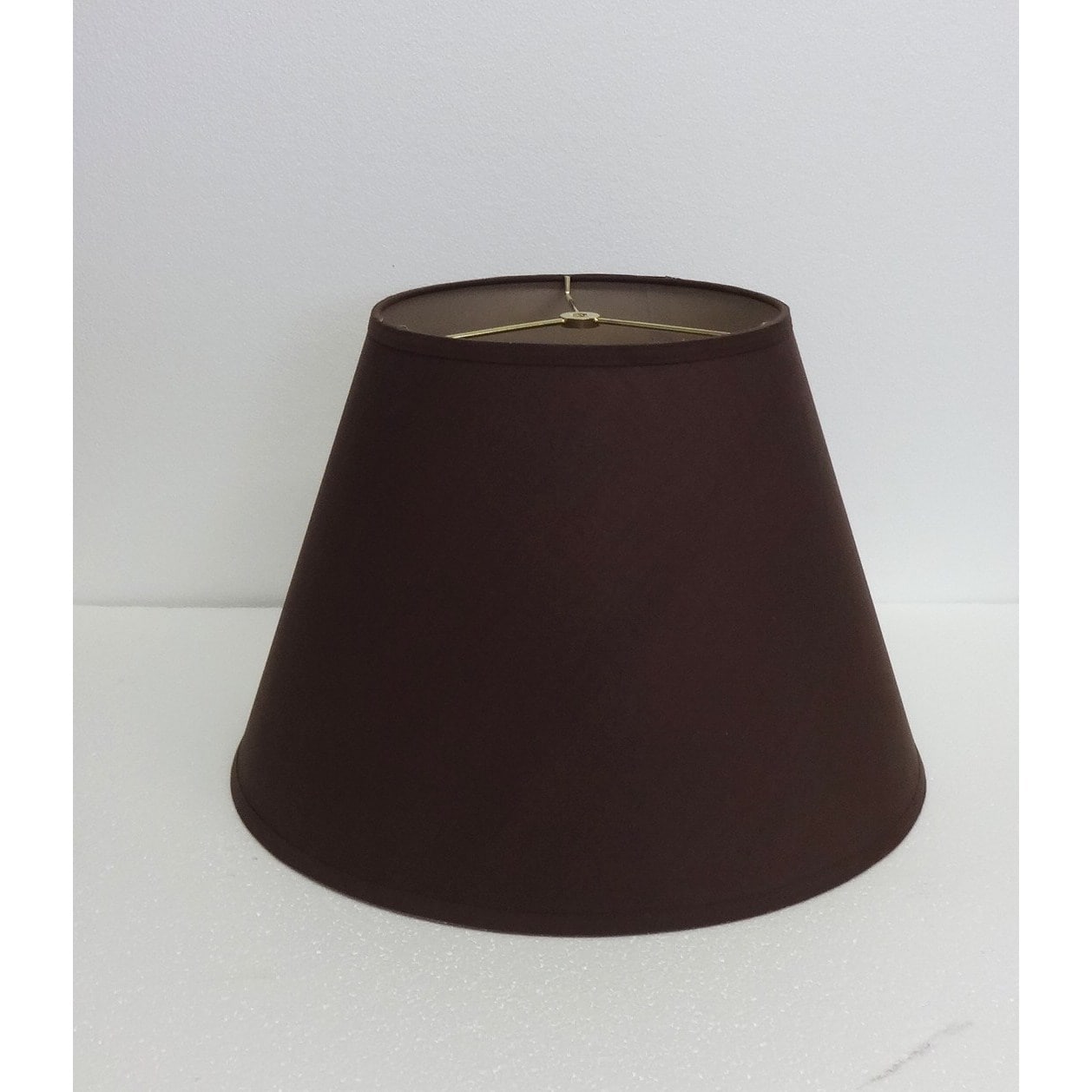 Chocolate Brown Fabric Paper Round Hardback Shade Chocolate Brown Fabric Paper Round Hardback Shade