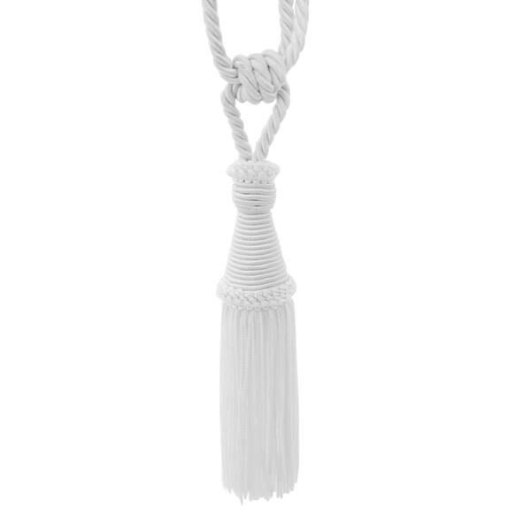 Shop Classic White Rope Braid 2 Piece Curtain Tassel Tieback Set