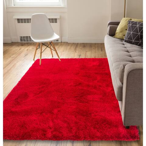 Well Woven Luster Modern Thick Shag Area Rug