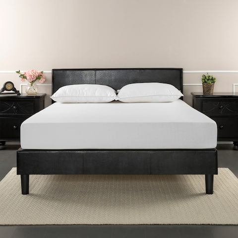 Priage by Zinus Faux Leather Upholstered King-size Platform Bed