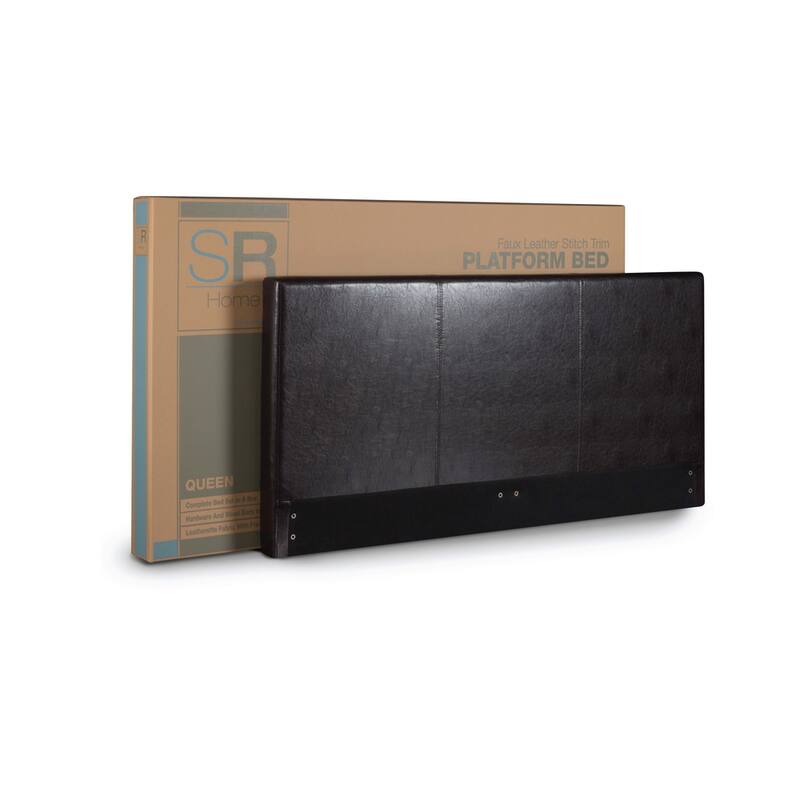 Priage by Zinus Faux Leather Upholstered King-size Platform Bed