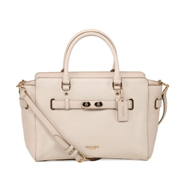 Shop Coach Bubble Chalk Leather Blake Carryall - Free Shipping Today ...