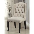 Furniture of America Telara Tufted Wingback Dining Chair (Set of 2)