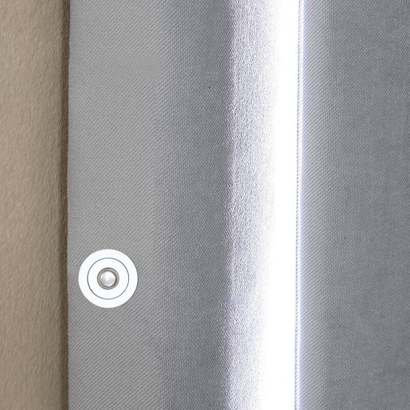 Silver Orchid Berger LED Headboard Light Grey Upholstered Platform Bed
